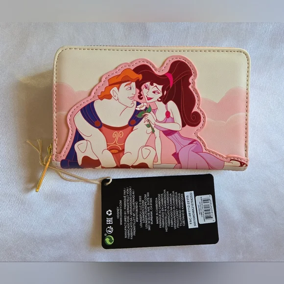 Disney Loungefly Cream and Pink Hercules Wallet - Picture 2 of 4